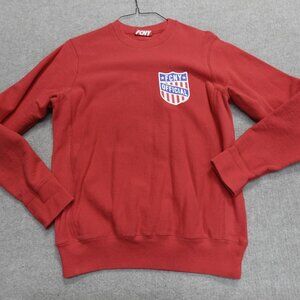 Fight Club New York Sweatshirt Small Red FCNY Official Cotton Gusseted Sides
